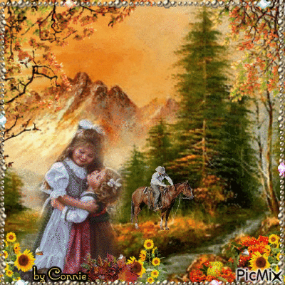 fall in the mountains Joyful226/Connie - GIF animé gratuit
