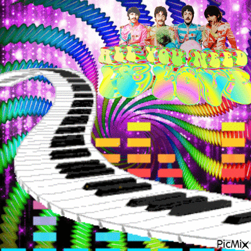 Rainbow Flashy Music - Δωρεάν κινούμενο GIF