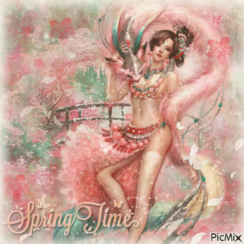 ✶ Fantasy Spring Time {by Merishy} ✶ - Ingyenes animált GIF