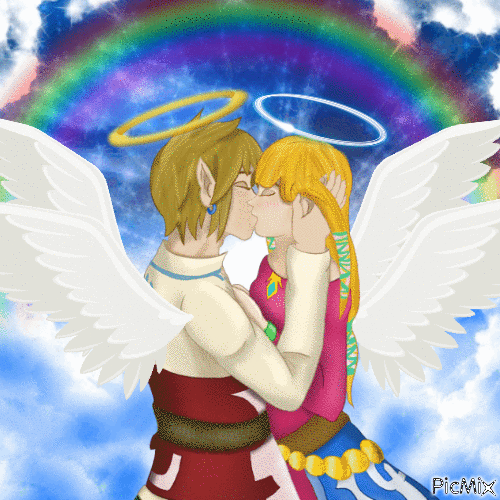 Zelink Heavenly Kiss - GIF animé gratuit