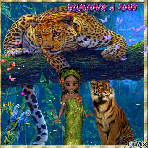 bonjour - Bezmaksas animēts GIF