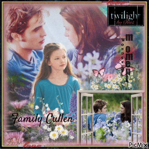 Twilight -Familie Cullen - Бесплатный анимированный гифка