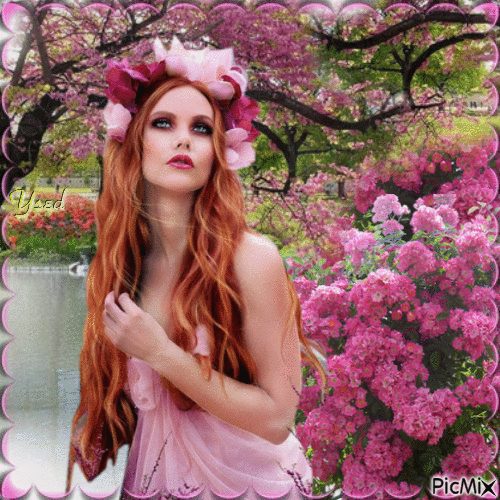 Primavera en rosa. - Ücretsiz animasyonlu GIF