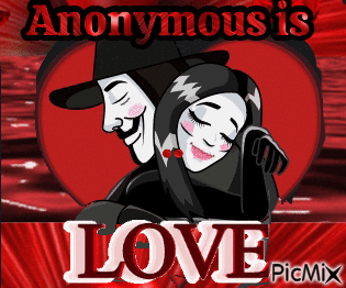 Anon love - GIF animado gratis