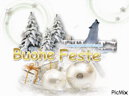 buone feste - Бесплатный анимированный гифка