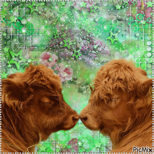 Cute Cows ♥ | For A Competition - GIF animasi gratis