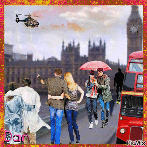 Promenade à Londres Janvier 2017 - GIF animado grátis