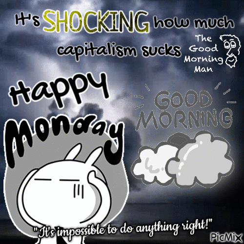 Shocking how much capitalism sucks - Animovaný GIF zadarmo