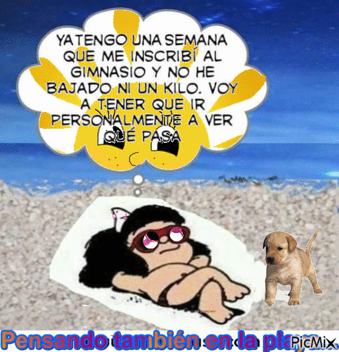 Mafalda - GIF animado grátis