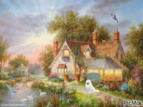 Cottage Home - Bezmaksas animēts GIF