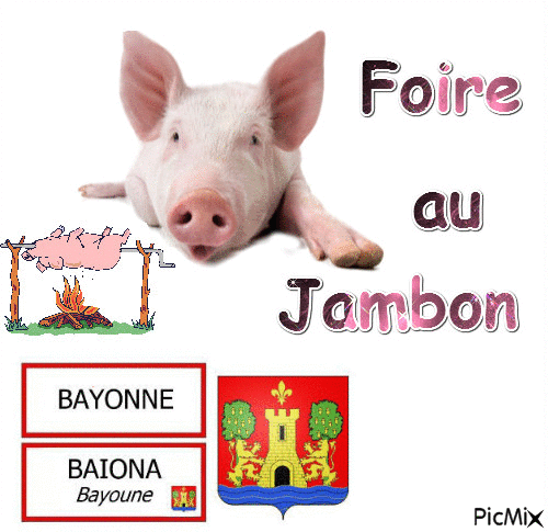 Foire au jambon - Zdarma animovaný GIF