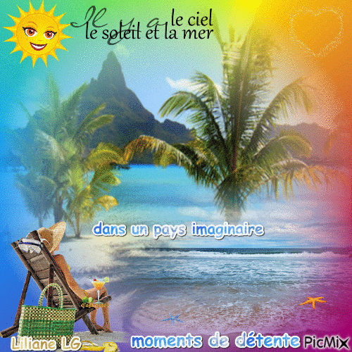 Paysage imaginaire en été ♥♥♥ - Darmowy animowany GIF