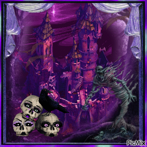 Gothique violet sans personnage - Besplatni animirani GIF