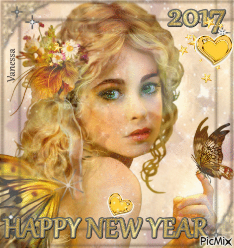 HAPPY NEW YEAR 2017 !!! - Gratis animeret GIF