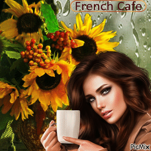 French Café - Animovaný GIF zadarmo