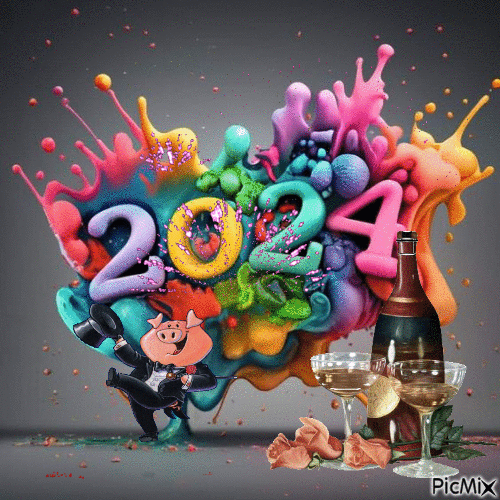 Boldog új évet! - Ücretsiz animasyonlu GIF