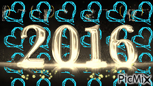 bonne année 2016 - Δωρεάν κινούμενο GIF