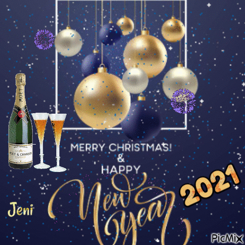 Merry Christmas & Happy new year 2021 - Free animated GIF - PicMix