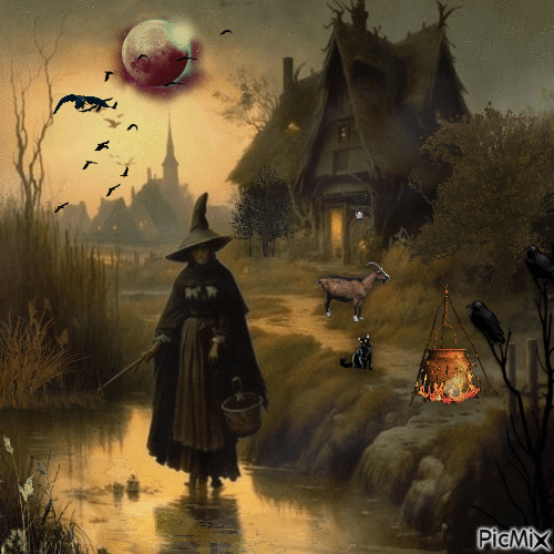 Böse Hexe - Ingyenes animált GIF