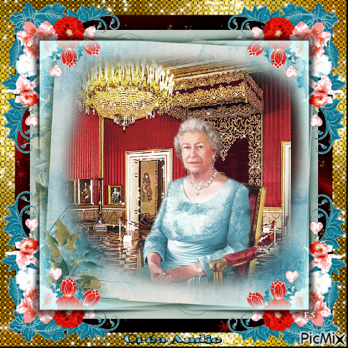 Elizabeth II, Reine d'Angleterre - GIF animado grátis