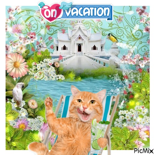 On Vacation - gratis png
