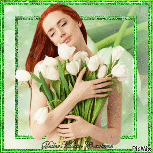 white tulips...June 2018 - Бесплатни анимирани ГИФ