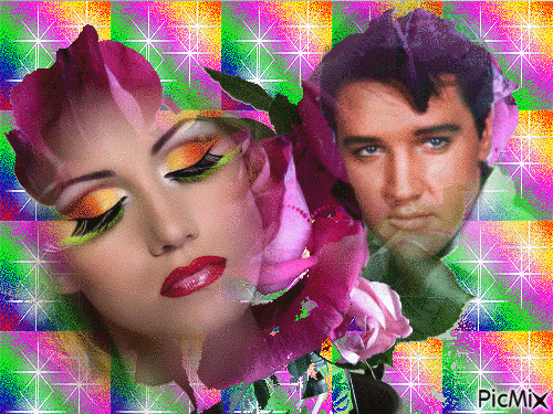 Elvis my rose - GIF animé gratuit