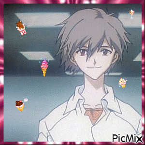 Giff Evangelion Kaworu créé par moi - GIF animé gratuit