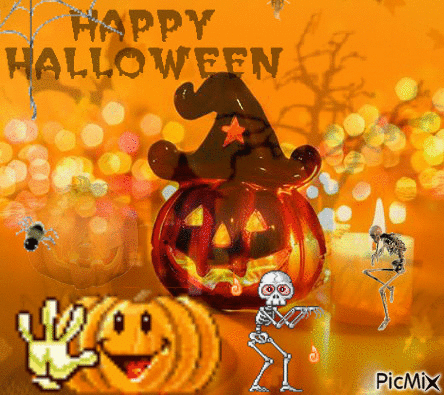 happy halloween - Zdarma animovaný GIF