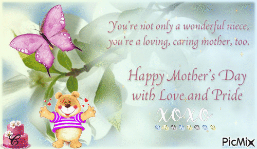Happy Mother's Day Niece - Ingyenes animált GIF