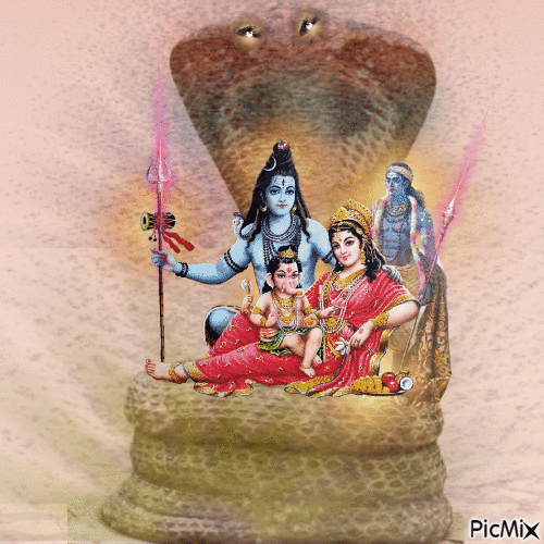 Shiva Family - Free animated GIF