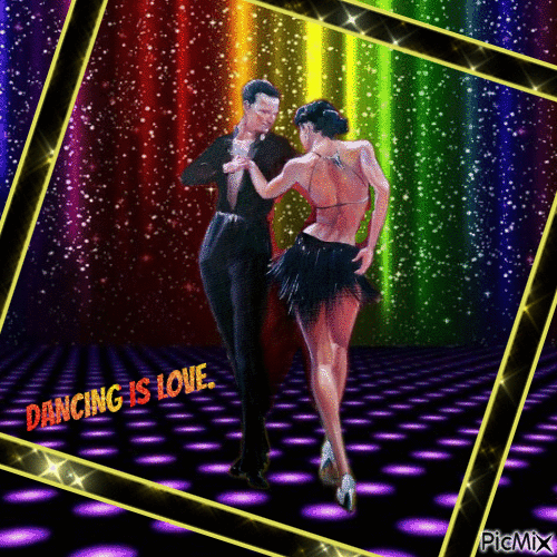 DANCING IS LOVE - Darmowy animowany GIF