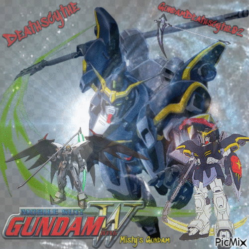 Gundam Deathscythe - Zdarma animovaný GIF