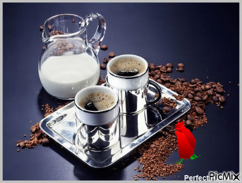 Milk and Coffe - Безплатен анимиран GIF