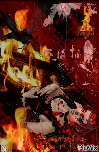 сожженный вампир - Darmowy animowany GIF