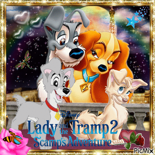 Disney Lady and the Tramp 2 - GIF animado grátis