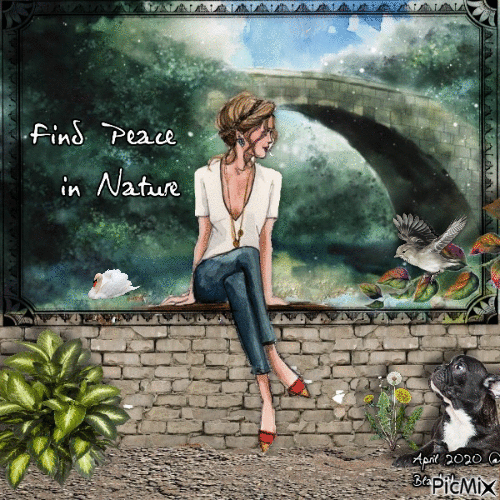 Find Peace in Nature - Бесплатный анимированный гифка