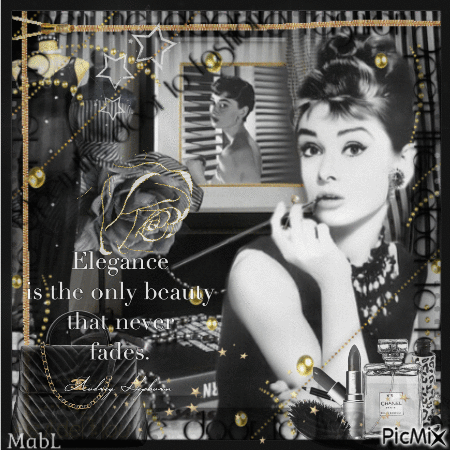 Audrey Hepburn - Nemokamas animacinis gif