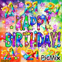 HAPPY BIRTHDAY 21 - PicMix