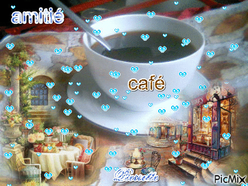 café pour mes amies - GIF animate gratis
