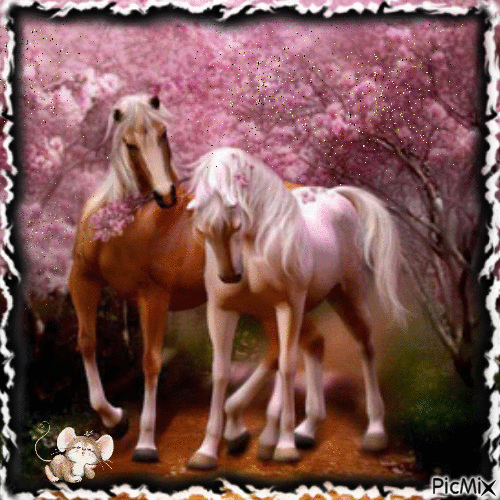 horses - GIF animé gratuit