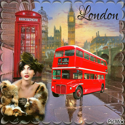 london vintage - Darmowy animowany GIF