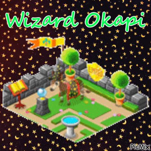 Halloween Wizard Okapi - GIF เคลื่อนไหวฟรี