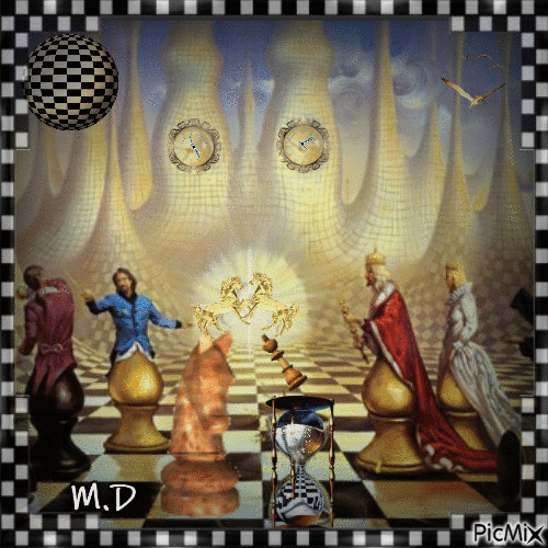Partida de ajedrez - Darmowy animowany GIF