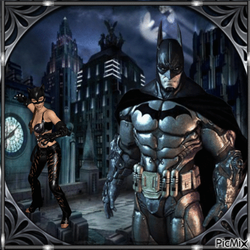 Batman+Catwomen - GIF animate gratis