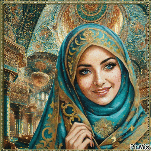Bellezza musulmana-Concorso - GIF animado grátis