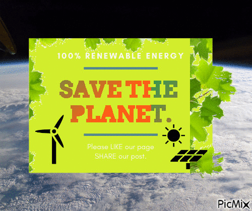 Save the planet - GIF animate gratis