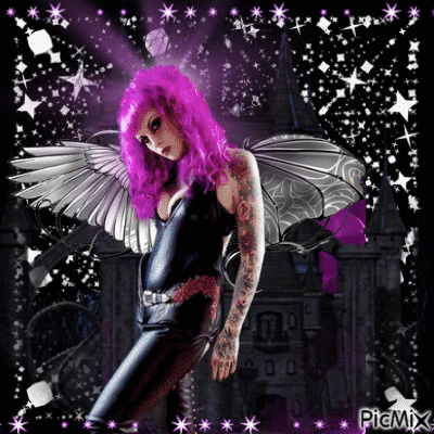 gothic angel - GIF animé gratuit