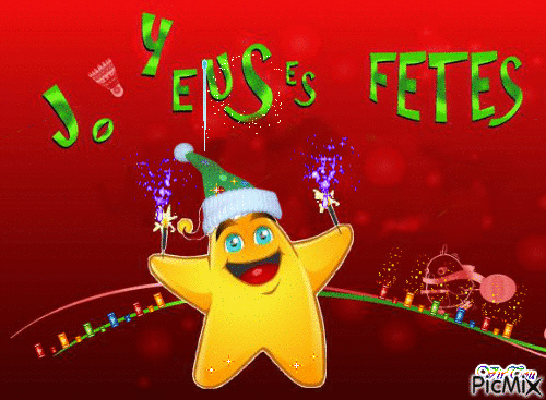 Joyeuses fêtes - Darmowy animowany GIF