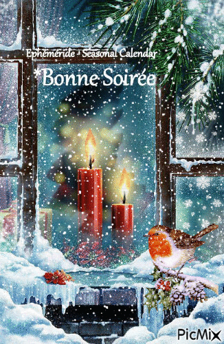 Bonne Soirée, Happy Evening - Бесплатный анимированный гифка